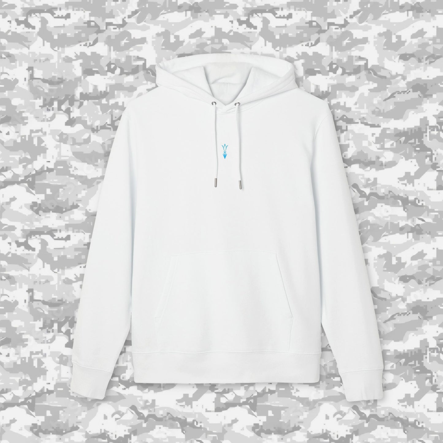Premium Blauw-Logo Hoodie