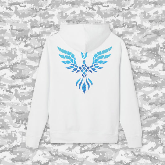 Premium Blauw-Logo Hoodie